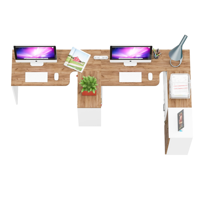 Домашние кабинеты, Мебель для домашнего офиса для двоих человек Лидер-8