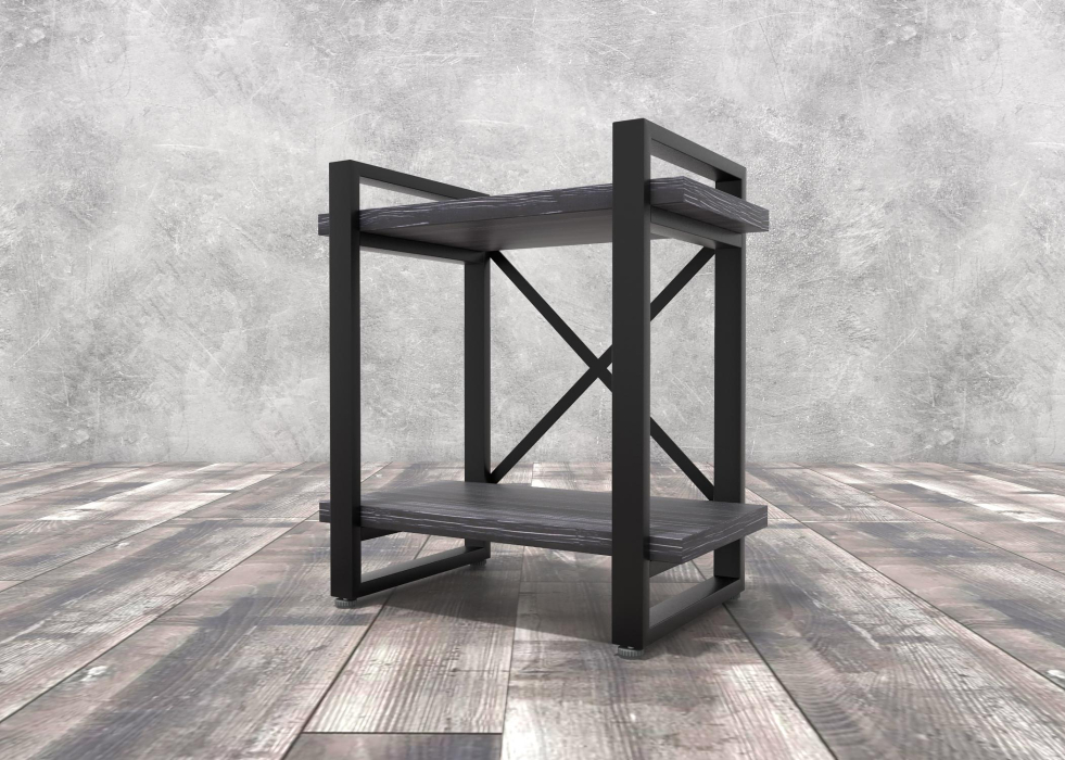 Прикроватные тумбы, Тумба прикроватная Айсберг Лофт 40 черный