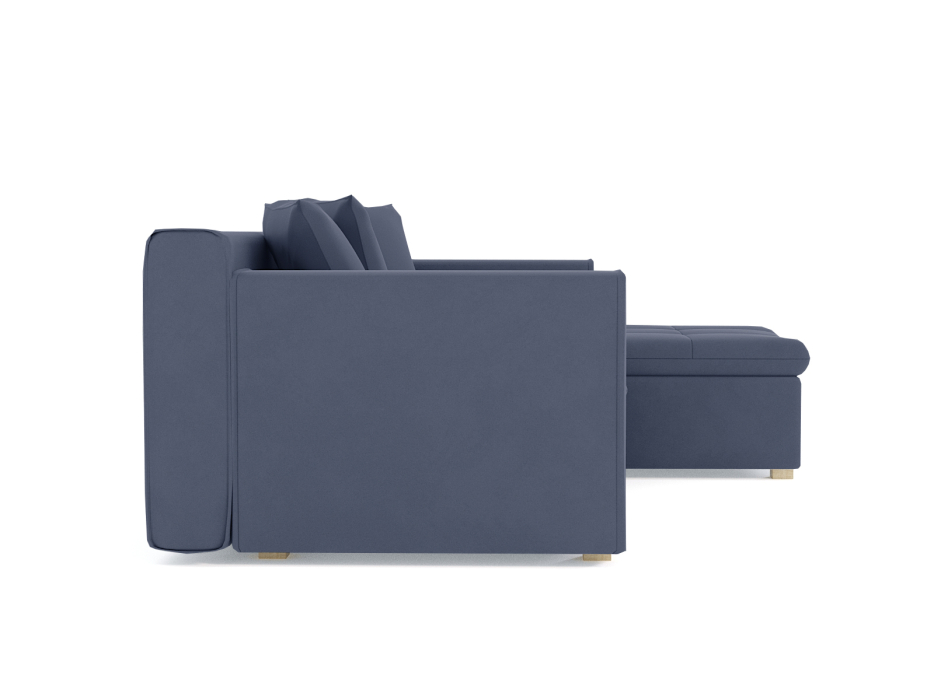 Диваны угловые в гостиную, Диван угловой Чикаго без механизма, велюр