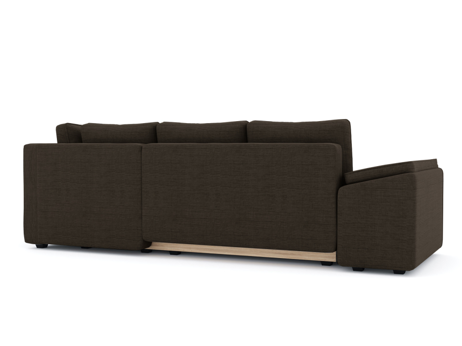 Диваны угловые в гостиную, Диван-кровать угловой Хавьер  ПБ еврокнижка, рогожка Люкс