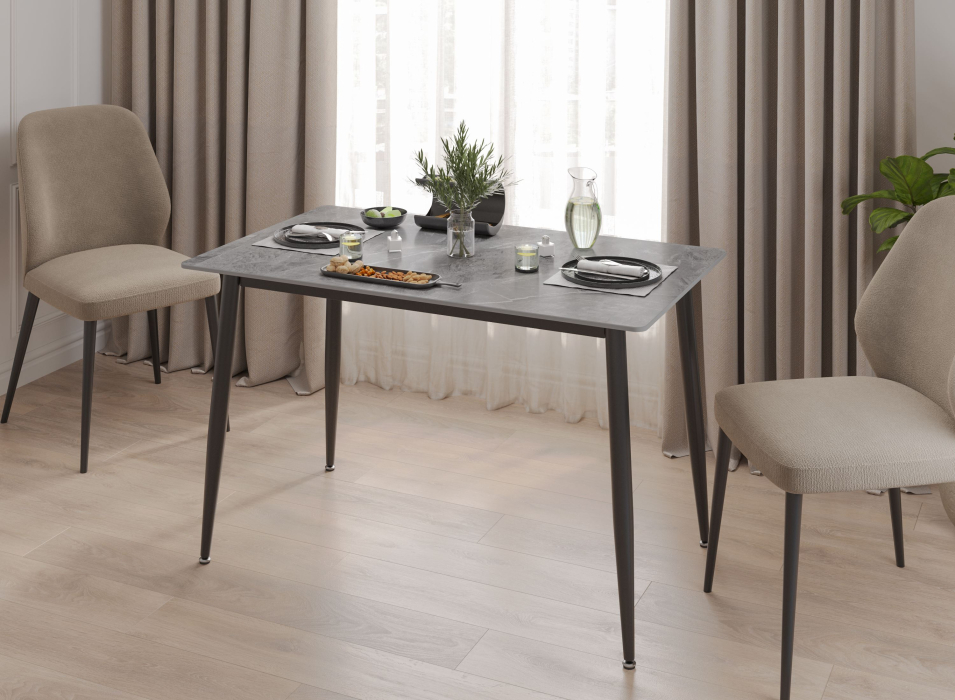 Обеденные столы, Обеденный стол Мебель-24 DT-27 столешница камень