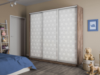 Шкаф-купе Экспресс 3-х дверный Фотопечать Калейдоскоп Стекла 180х45х240