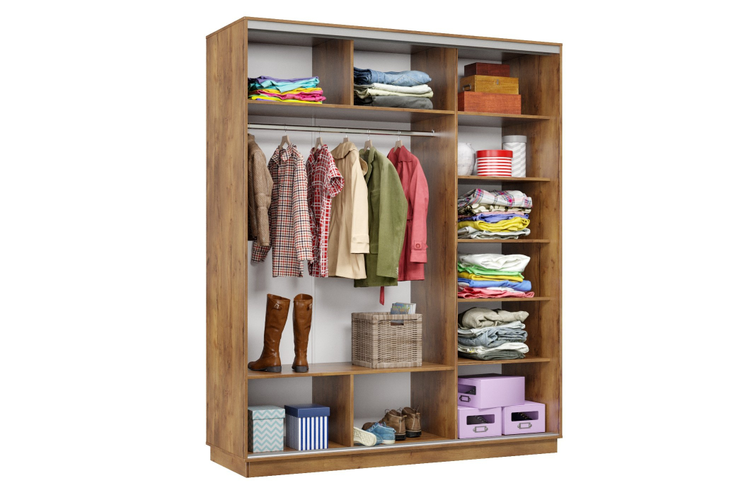 Шкафы-купе 3-х дверные, Шкаф-купе Премьер Лайт 22 (11;11;11) трехдверный