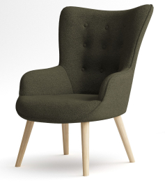 Кресло интерьерное Шелли, искусственный мех