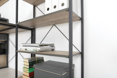 Открытый стеллаж с полками и стеллаж Трувор 13.151.02