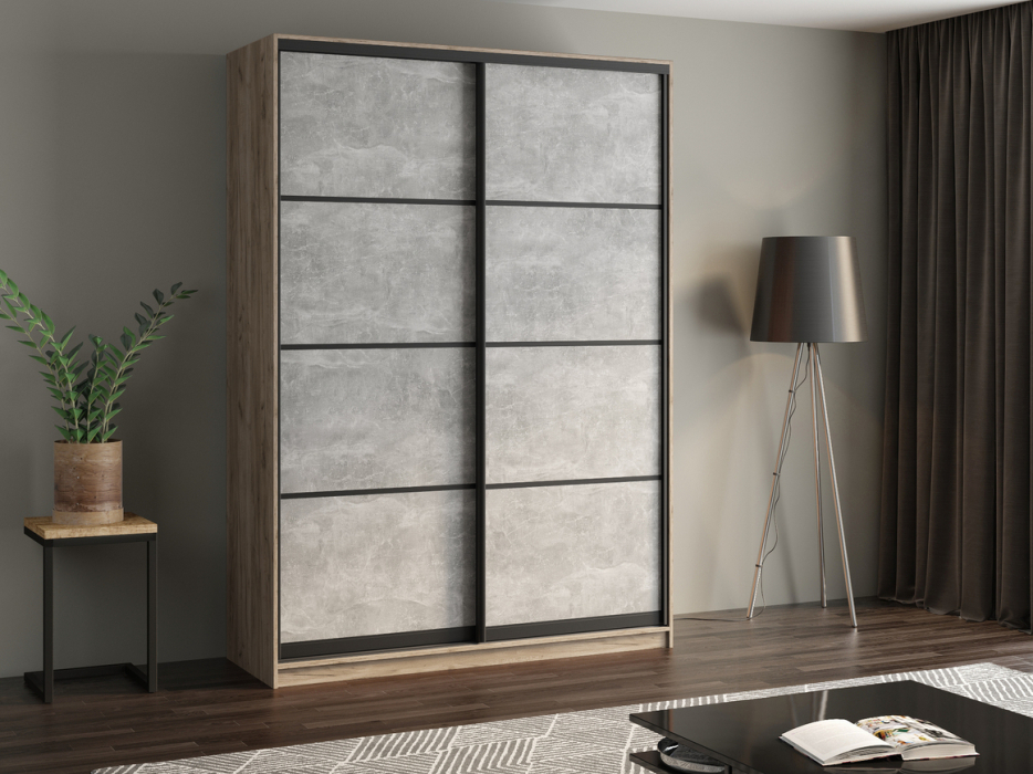 Шкафы-купе, Шкаф купе 2-х дверный АЙСБЕРГ ЛОФТ 170 