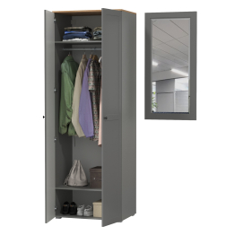 Шкаф две дверки в прихожую и зеркало Остин