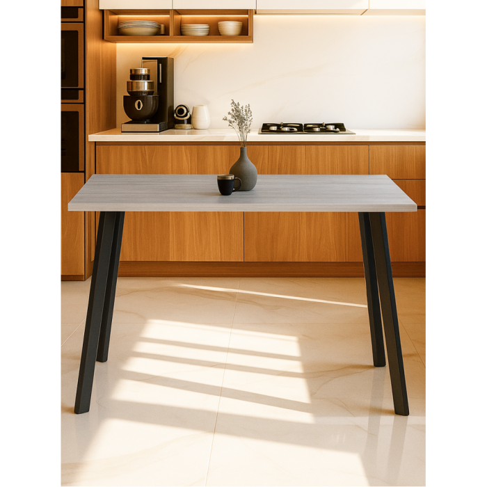 Обеденные столы, Стол деревянный Тринити Лофт 120х80х75 22 мм (Бетон светлый)