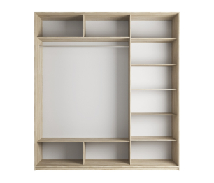 Шкаф-купе Экспресс Медиум (2 зеркала) трио 2200 x 2100 x 600