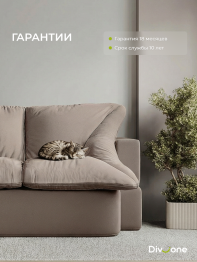 Бескаркасный диван-кровать Дадли 2000*1050мм., велюр