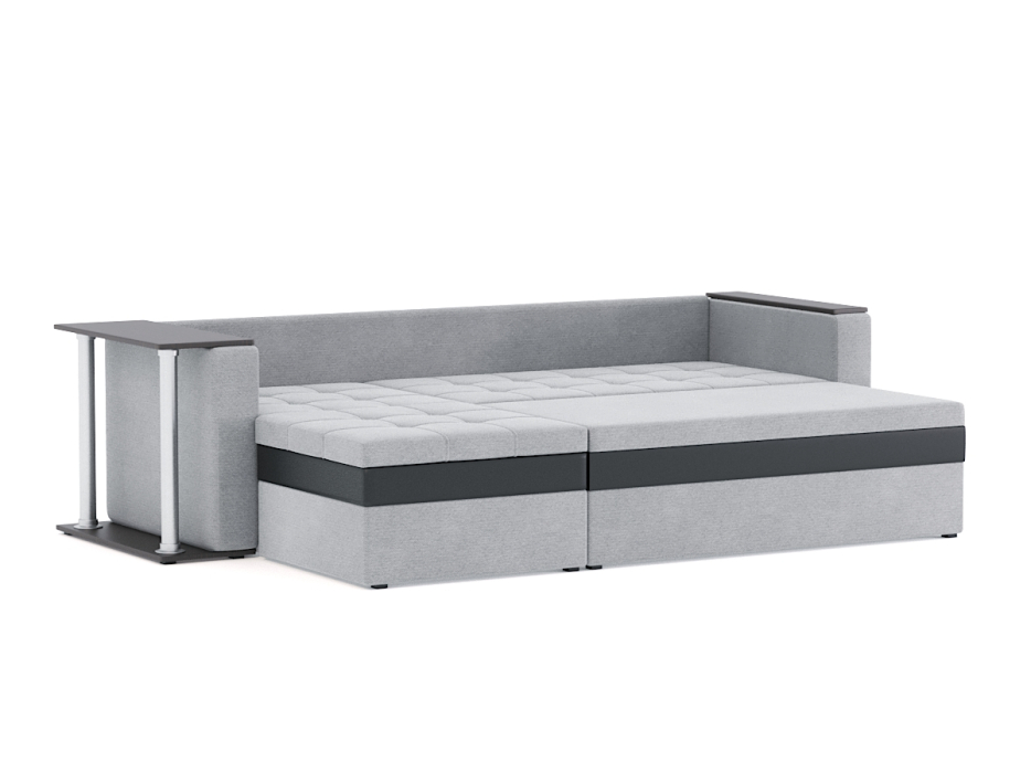 Диваны угловые в гостиную, Диван-кровать угловой Атланта со столом дельфин, рогожка