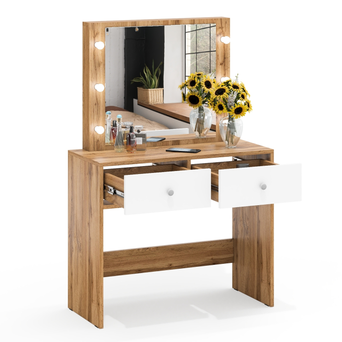 С зеркалом, Стол туалетный с подсветкой СТ-5