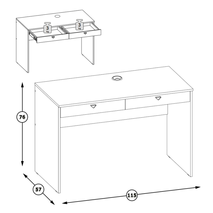 Письменные столы, Стол компьютерный Бостон 12.69