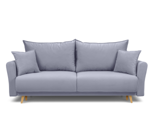 Диван кровать прямой со спальным местом "Мия", микровелюр