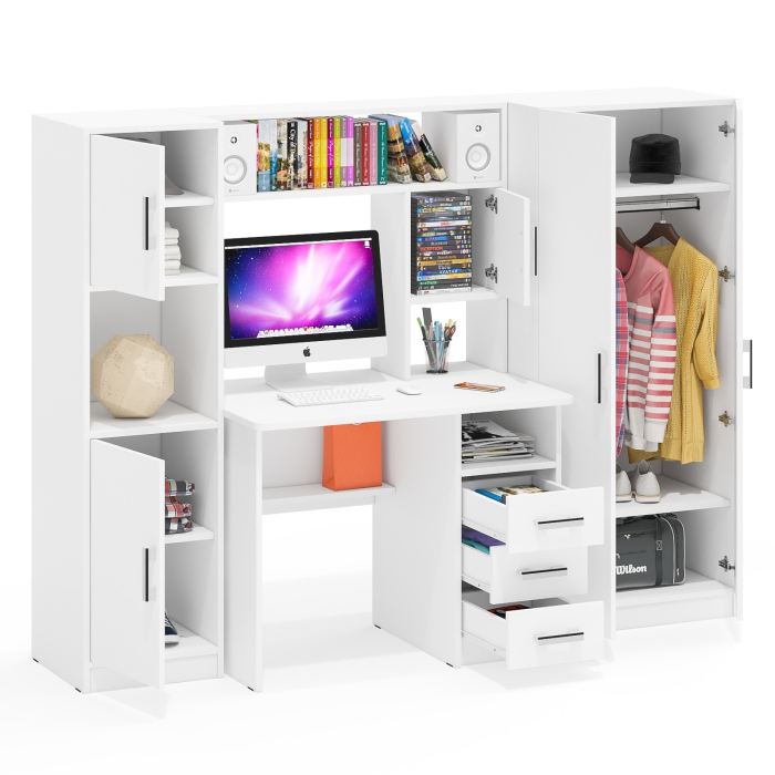 Домашние кабинеты, Компьютерный стол с пеналом и шкафом МД-СК-9