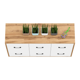 Комод 6-ть ящиков РВК 127-1204