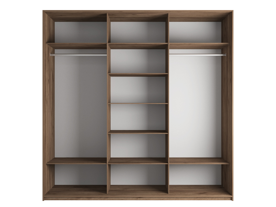 Шкафы-купе 3-х дверные, Шкаф-купе Эста 3-х дверный ДСП/Стекла фисташка/Доводчик 300х66х240