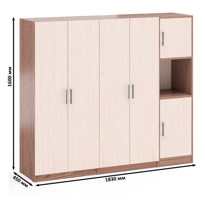Шкафы двухстворчатые, Стенка из мебельных шкафов СК-9