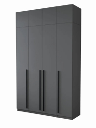 Шкаф для одежды распашной с ящиками 4-х дверный с антресолью, София, 2600х1600х520 мм