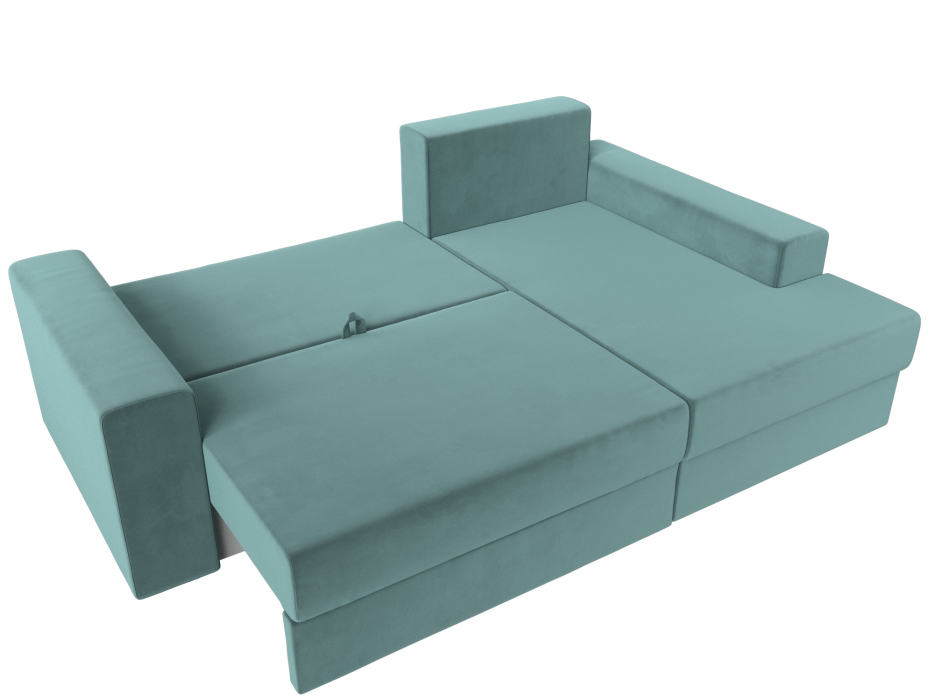 Диваны угловые в гостиную, Угловой диван Майами правый угол, велюр