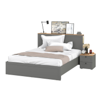 Спальные гарнитуры, Кровать с ортопедическим основанием и прикроватная тумба Остин