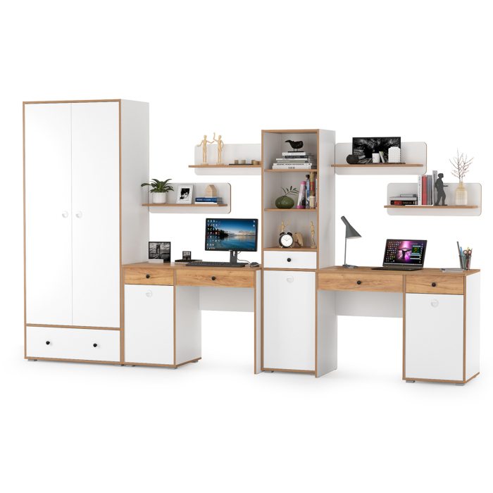 Офисная мебель, Набор мебели для молодёжной комнаты для двоих детей Вуди № 31