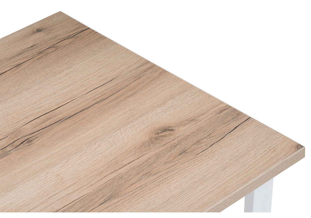 Обеденные столы, Стол деревянный Лота Лофт 120 25 мм (белый матовый)