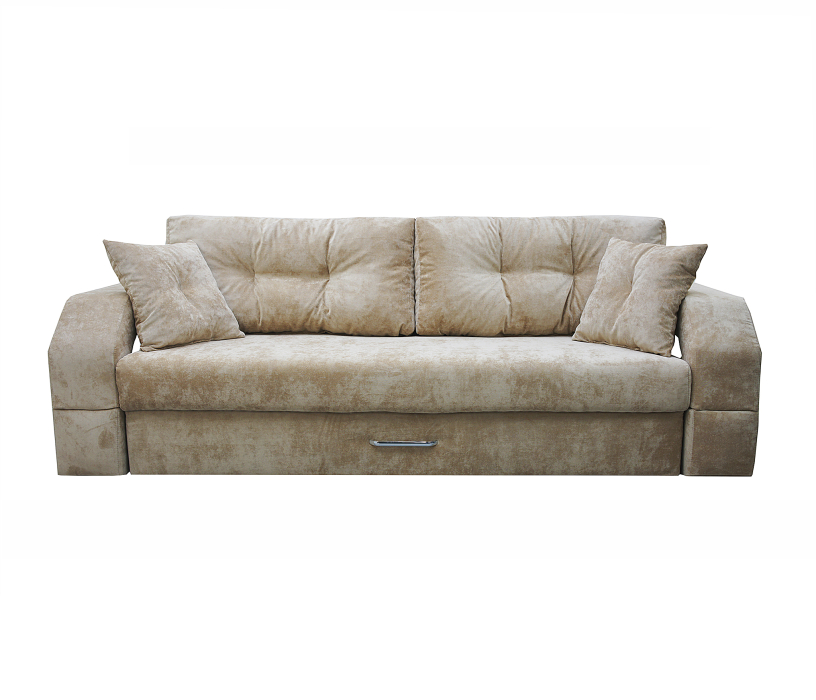 Дизайнерские диваны для гостиной, Диван-кровать еврокнижка Манчестер с подсветкой, 150, велюр