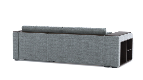 Диван-кровать угловой Брюссель дельфин, рогожка