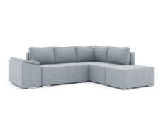 Диваны угловые в гостиную, Диван-кровать угловой Хавьер  ПБ еврокнижка, рогожка Люкс