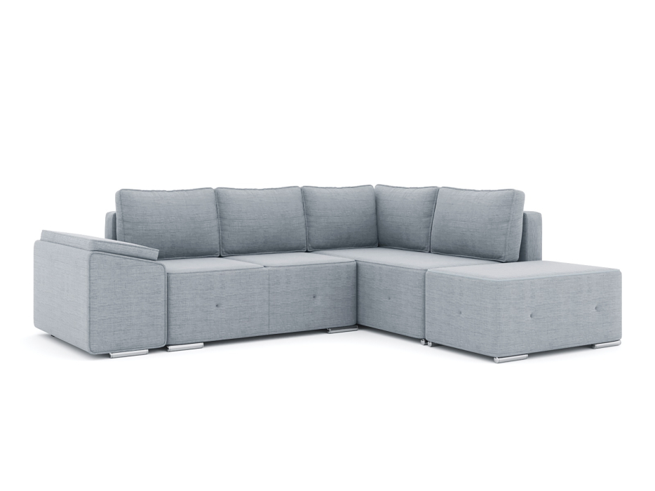 Диваны угловые в гостиную, Диван-кровать угловой Хавьер  ПБ еврокнижка, рогожка Люкс