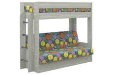 Для подростков, Диван-кровать двухъярусная GEOMETRY Ясень шимо светлый