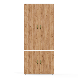 Пенал с пятью полками за дверками и пенал 21Б Лидер-8