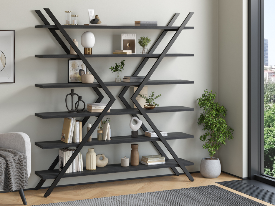 Стеллажи, Стеллаж Айсберг Лофт ИКС черный