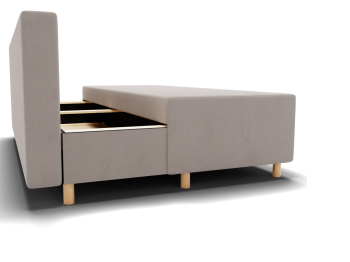 Прямой диван Сияние,еврокнижка,велюр