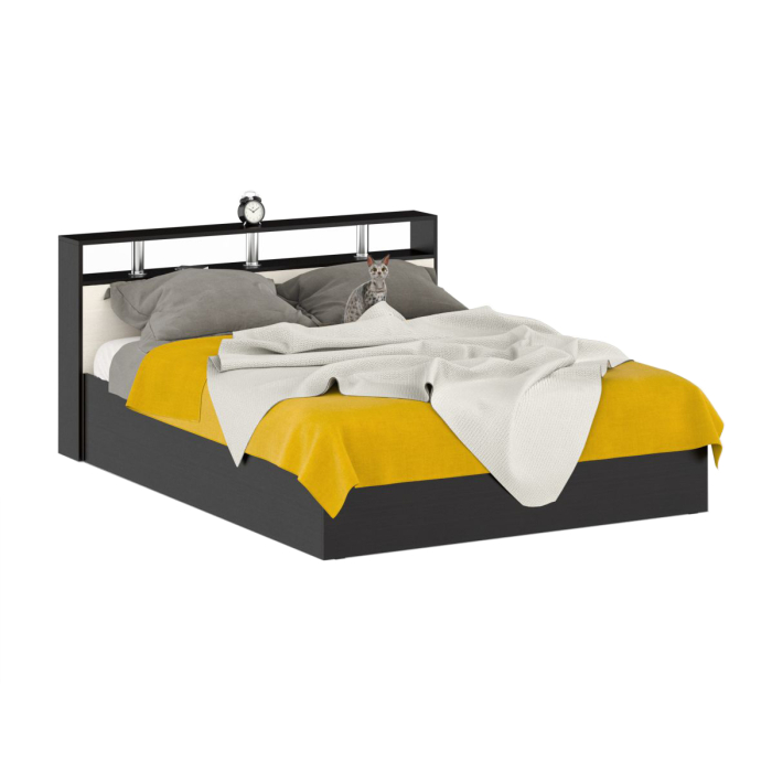 Спальные гарнитуры, Кровать Камелия 1600 с двумя прикроватными тумбами