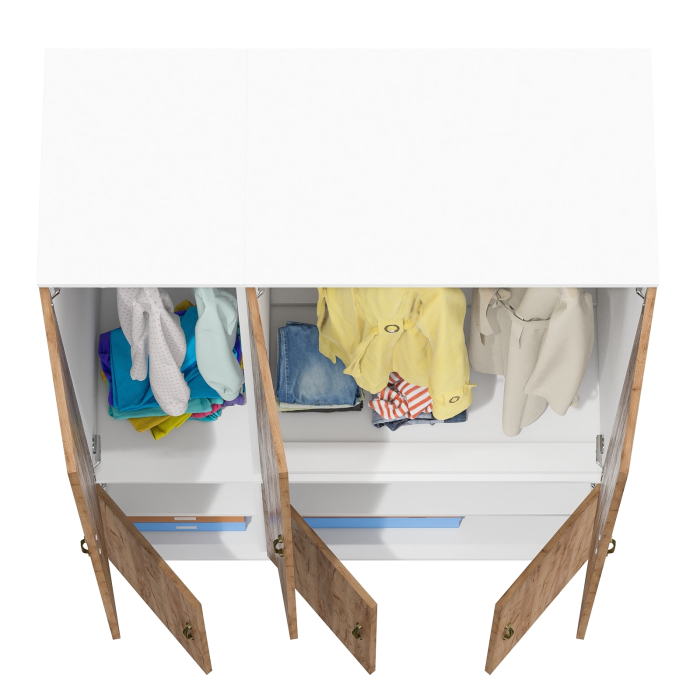 Для одежды, Глубокий шкаф платяной и пенал для одежды Лидер-8