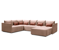 Диваны угловые в гостиную, Диван еврокнижка Чилетти П-образный