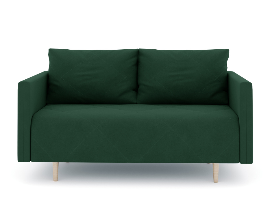 Диваны прямые кухонные, Диван прямой нераскладной Милли мини 2-х  местный с подлокотниками, велюр