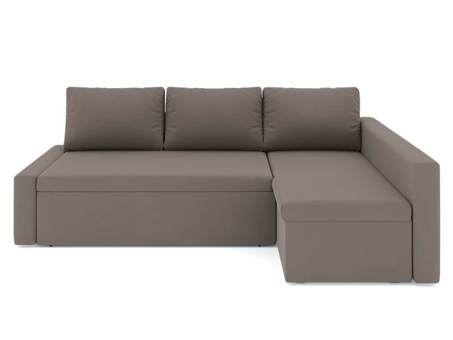 Диваны угловые в гостиную, Диван-кровать угловой Фрихетен дельфин, велюр