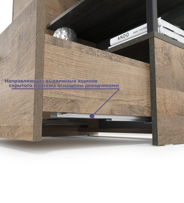 Прихожие, Комод с дверкой с высокой тумбой для обуви с зеркалом и вешалкой Трувор