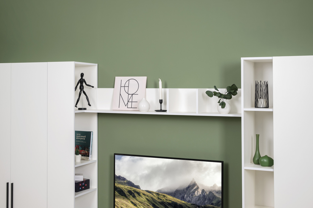 Настенные полки, Полка навесная открытая Эйр 16.490