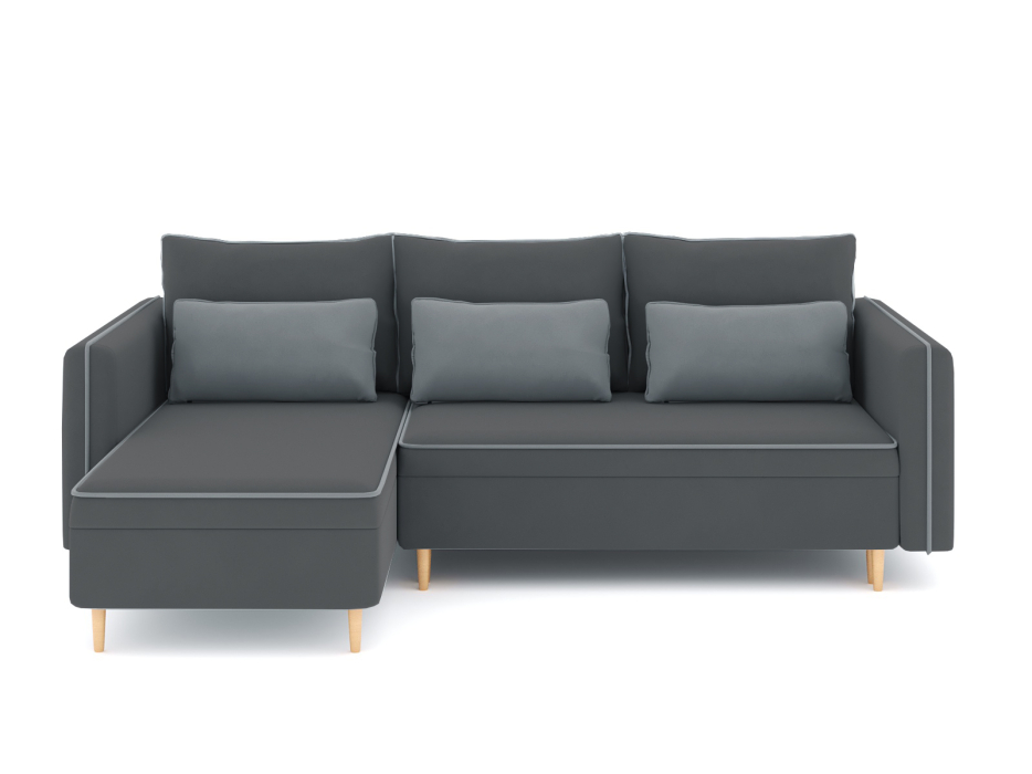 Диваны угловые в гостиную, Диван-кровать угловой Рон еврокнижка-пантограф, велюр