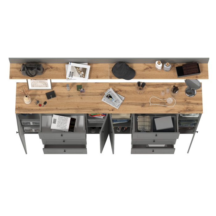 Прихожие, Комплект мебели Остин из двух комодов 16.221 и открытых полок