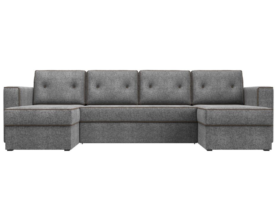 Диваны еврокнижки, П-образный диван Принстон, рогожка