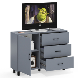 Комод-тумба три ящика и дверка РВК 122-1204