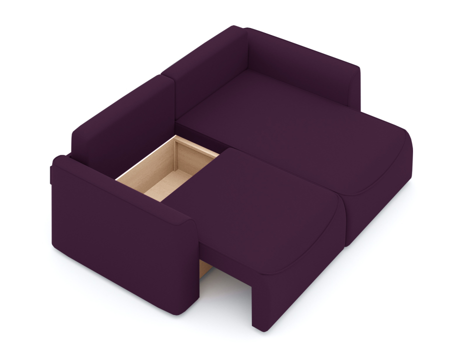 Диваны угловые в гостиную, Диван-кровать угловой Рафаэль еврокнижка НПБ, велюр