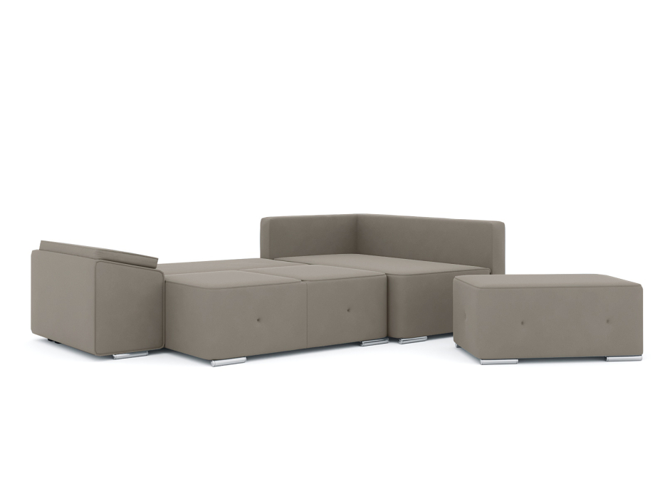 Диваны угловые в гостиную, Диван-кровать угловой Хавьер  ПБ еврокнижка, велюр