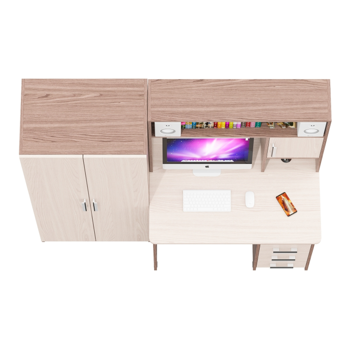 Прямые компьютерные столы, Стол компьютерный со шкафом СК-9