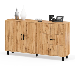 Широкий тумба-комод с ящиками и дверками РВК 123-1604